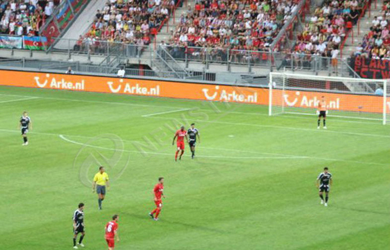 Full Color Advertising Football Stadium Perimeter LED Display Boards P12mm , 5800cd/㎡