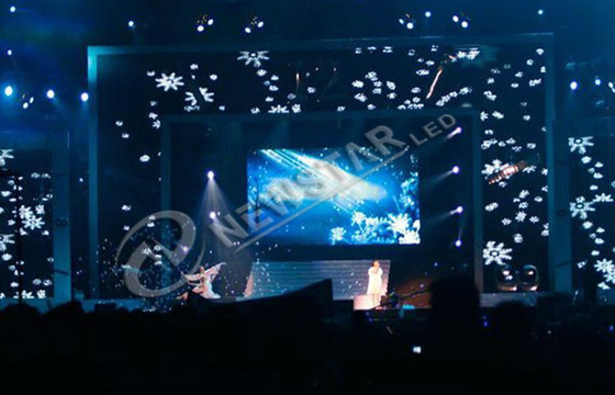 Waterproof Indoor Curtain LED Display IP65 , SMD 3535 Advertising LED Display Boards