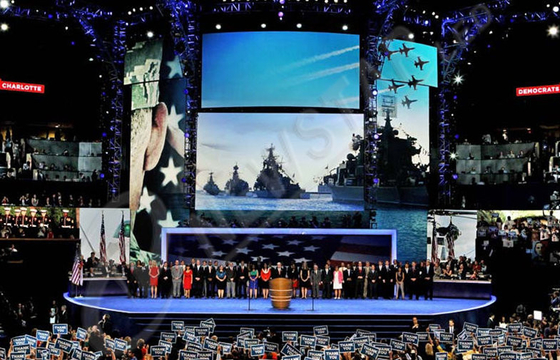 High Resolution Indoor SMD LED Display Boards , Stage Background LED Screen
